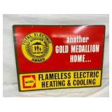 SST TOTAL ELEC. GOLD MEDALLION SIGN 