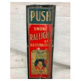 SST EMB. RALEIGH DOOR PUSH SIGN 3X8 1/2