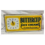LEXAN BUTTERCUP ICE CREAM LIGHTUP CLOCK