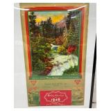 CONOCO 1946 FRAMED CALENDAR