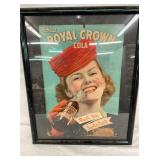 FRAMED RC CB W/ LADY AND BOTTLE 12X17