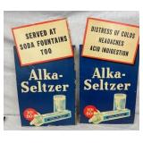 EARLY ALKA SELTZER EASEL BACKS