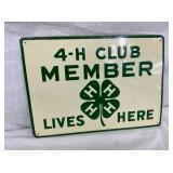SST 4H CLUB MEMBER SIGN 14X10