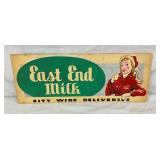 CB EAST END MILK SIGN 19X7