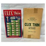 NOS CLIX THIN BLADES 5C,10C W/ ORIG. BOX