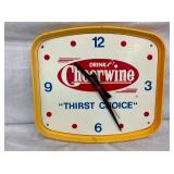 LEXAN CHEERWINE "THIRST CHOICE" CLOCK 