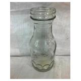 1QT. EMB. DOVER GLASS BOTTLE 