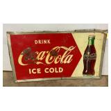 DRINK ICE COLD COCA-COLA SIGN