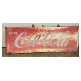 DRINK COCA-COLA IN BOTTLES SLED SIGN