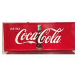 EMB. COKE SIGN W/ BOTTLE 57X23