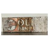 PORC. OLIVER FARM EQUIP. SIGN 40X14
