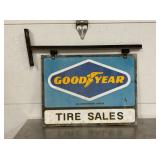 DST GOODYEAR SWINGER SIGN W/ BRACKET