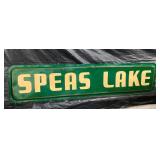 EMB. SPEAS LAKE SIGN 95X22
