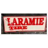 EMB. SST LARAMIE TIRE SIGN 48X18