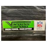 EMB. SST NFL INTERSTATE BATTERIES SIGN