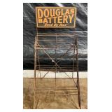 DOUGLAS BATTERY RACK W/ SIGN