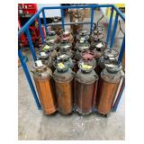 SELECTION OF BRASS/COPPER EXTINGISHERS