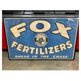 EARLY PAPER FERTILIZERS SIGN FRAMED