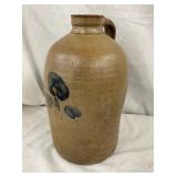 2G. PA POTTERY JUG W/ BLUE COBALT