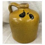 EARLY 1/2G. GA POTTERY JUG W/ COBALT