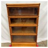 4 STACK OAK LAWYERS BOOKCASE
