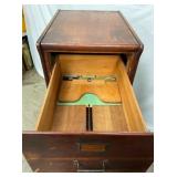 INSIDE VIEW LEGAL OAK FILE CABINET