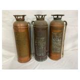 BRASS FIRE EXTINGISHERS
