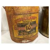 CLOSEUP VIEW EARLY TINS