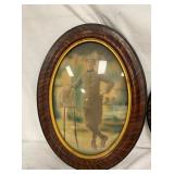 EARLY VINTAGE BUBBLE GLASS PICTURES