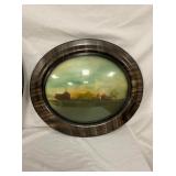 EARLY VINTAGE BUBBLE GLASS PICTURES