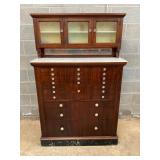 EARLY AMERICAN MAH. DENTAL CABINET 40X63 