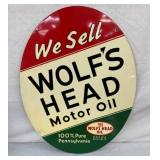 1941 DST WOLFS HEAD SIGN 23X30 