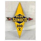 PORC. BLUE SUNOCO 200X PUMP PLATE 15X21 