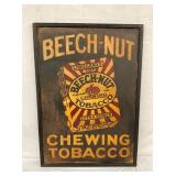 EARLY SST BEECH NUT TOBACCO SIGN 30X42 