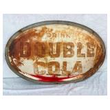 1955 CONVEX DOUBLE COLA SIGN 35X23