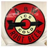 5FT. SST 2PC. A&W ROOT BEER SIGN 