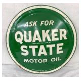 24IN QUAKER STATE CONVEX SIGN