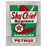 1960 PORC. SKY CHIEF PUMP PLATE 12X18