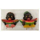 EARLY BLACK AMERICANA CHALKWARE 6X6