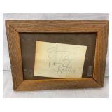 AUTOGRAPHED TEX RITTER SIGNITURE 8X6