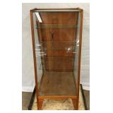 SLANT FRONT FLOOR MODEL DISPLAY CASE