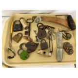 COLLECTION EARLY LOCKS, KEYS, HARDWARE