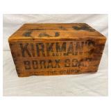 WOODEN KIRKMAN BORAX SOAP BOX