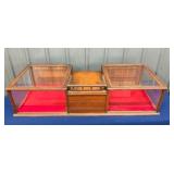 EARLY COUNTER TOP SHOWCASE W/CASH DRAWER