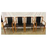 SET 4 MID CENTURY TOMLINSON CHAIRS 