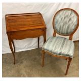 LADIES DROPFRONT DESK AND CHAIR