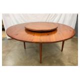 LG PINE 6FT. TABLE W/ LAZY SUSAN