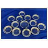 (13) 19 0Z COASTERS W/ SILVER