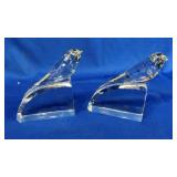 BACCART BIRD BOOKENDS 5"
