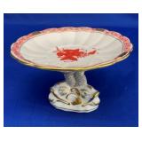 NICE VINTAGE HEREND COMPOTE 3 1/2" TALL